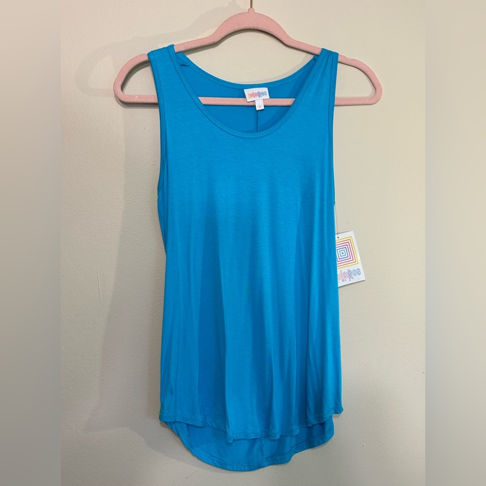 LuLaRoe Blue Relaxed Tank Top